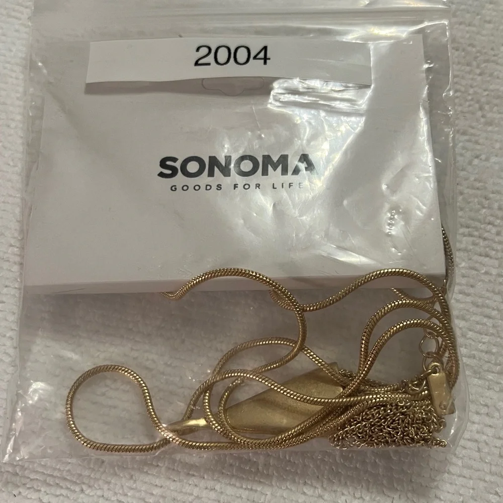 3/$18 Sonoma Gold Tassel Necklace Lot 2004 - Picture 5 of 5